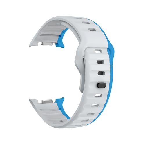 [PLYYQZM] Sam su ng �ɍ��� Galaxy Watch 8 40 44MM/8Classic 46MM�p���o�[�X�o�b�N���V���R���o���h�����p�ʋC���u���X���b�g���X�g�o���h�ɓK�p(Gray blue,For Watch8 44mm)