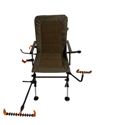 Image of XPR Fishing Chair with Arm Pack, Folding Chair with Mud Feet