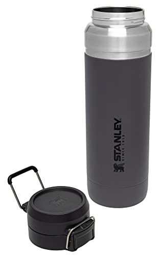 Stanley Quick Flip GO Water Bottle 36 oz | Push Button Lid | Leakproof and Packable for Travel and Sports | Insulated Stainless Steel | BPA-Free | Charcoal - Image 5
