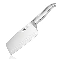 Furi Pro Asian Vegetable Chopper 15cm (5in), heavy duty knife for chopping hard vegetables, reverse-wedge handle for safer grip, 25-year guarantee