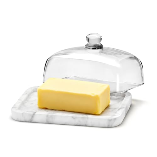 XenMee Marble Butter Dish with Lid