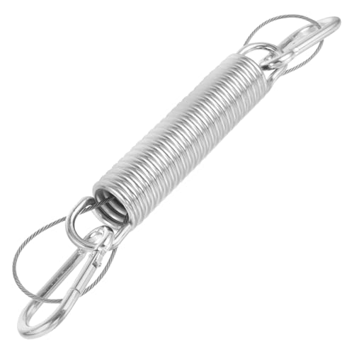 IWOWHERO Molle per Dondolo e Poltrona Sospesa in Metallo Zincato Kit Primavera per Amaca da Esterno con Ganci Resistenti Accessori per Sospensione e Relax Silenzioso per Veranda e Giardino