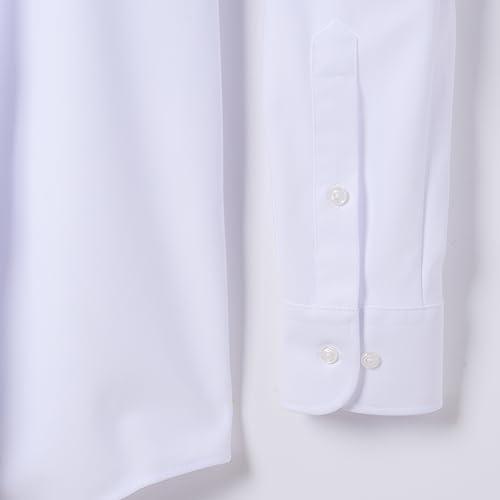 SHIRTS MART 【2枚組】 ノーアイロン ワイシャツ レギュラー衿 長袖 メンズ 透けにくい 超速乾 ストレッチ ノンアイロン カッターシャツ EWEC01 の商品画像 5