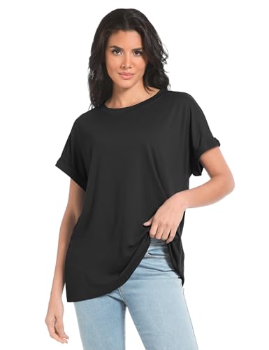 1/3 Pack Womens Oversized T Shirts Summer Loose Fit Short Sleeve Casual Business Fashion Trendy Shirts Tops 20252