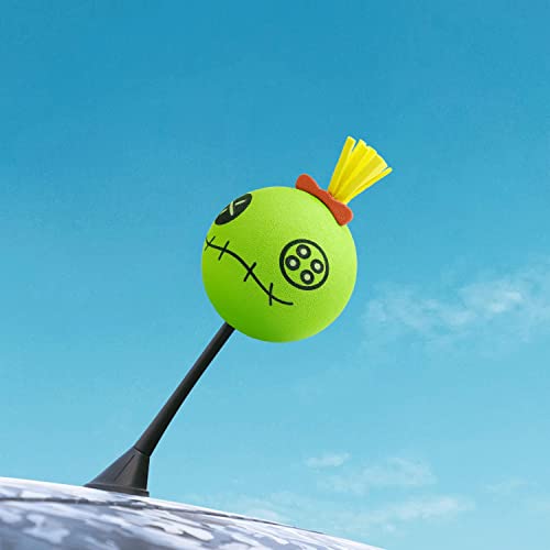 YGMONER Zombie Cartoon Antenna Balls Foam Car Antenna Topper for Vehicles, Truck or SUV (Green)