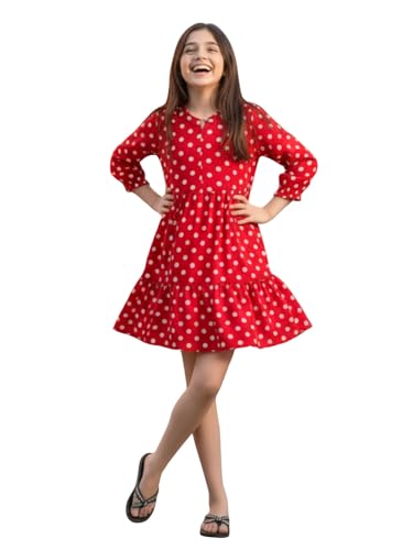 Image of Uptownie Lite Girls Knee Length A-Line Tiered Dress