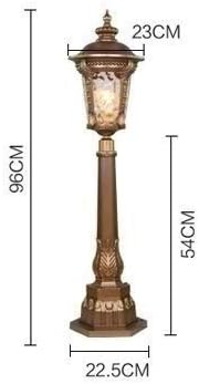 Lámpara de pie columna 96 cm para jardín exterior miniatura 3