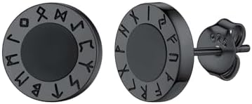 Silvora Pendientes Onix Plata Runa...