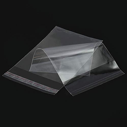 LATERN 400 Pieces Clear Cellophane Bags Self-Adhesive Sealing Treat Bags OPP Plastic Bag (3 x 5 Inches)