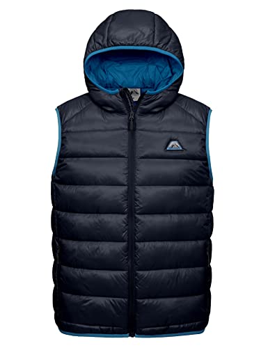 Mapamyumco Men’s Lightweight Puffer Vest With Hood, Water-Resistant Sleeveless Jacket For Hiking Ski Seaborne M #TOP1