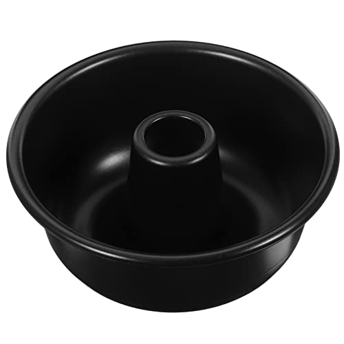BESTonZON Kuchenform Rund Kranz Backform Frankfurter Kranzform mit Antihaft Beschichtung Aluminium Tortenform Donut Cake Dessertform für Geburtstag Hochzeit Party Bäckerei Schwarz