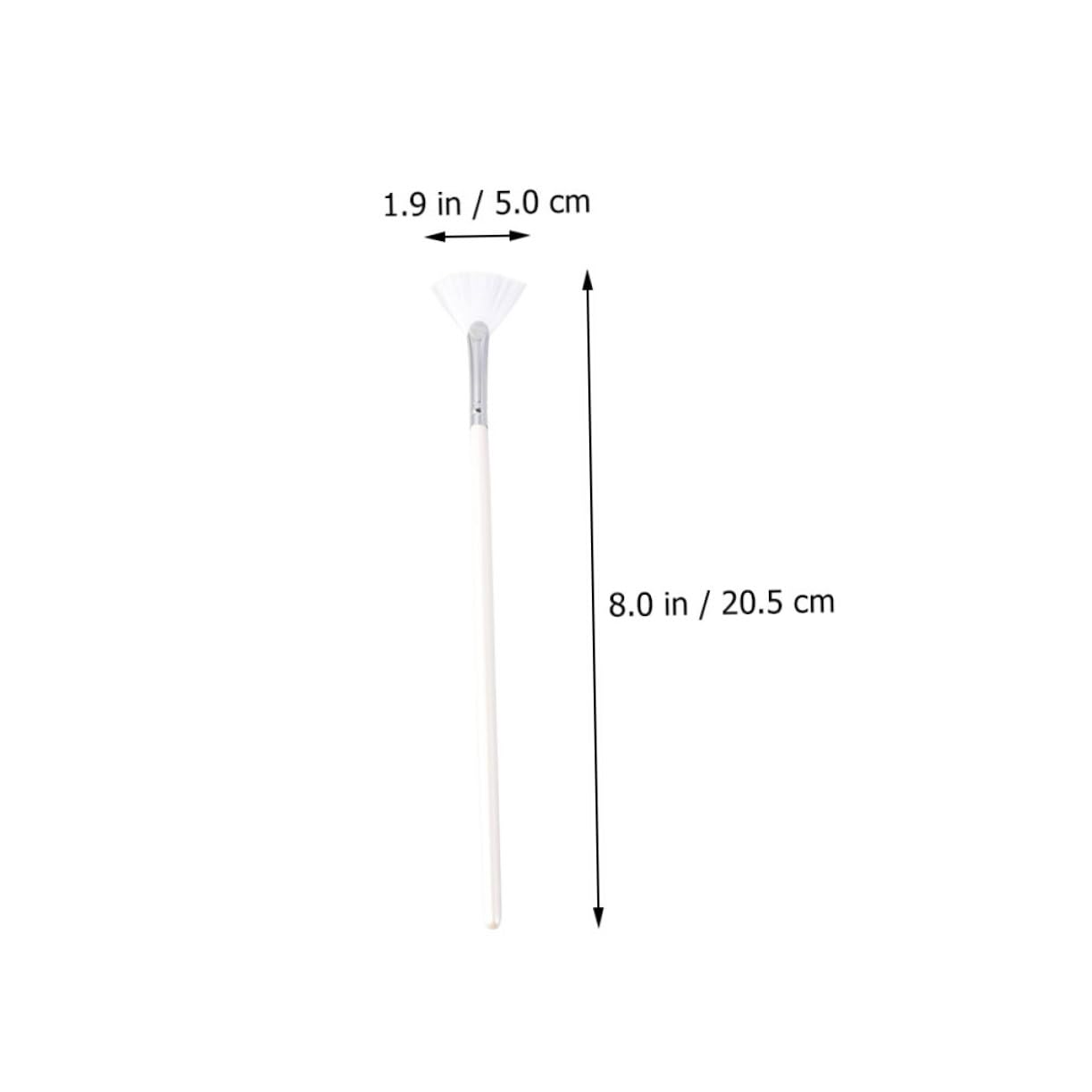 HONMEET 5pcs Nylon Face Mask Brush Fan-shaped Makeup Brush Face Mask Applicator Set