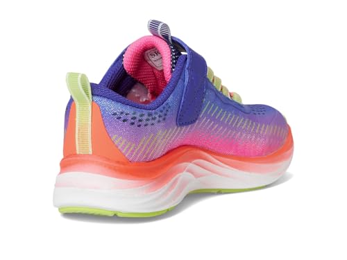 Skechers Kids Girls Go-Run Accelerate-Glitter Soul Sneaker, Navy/Multi, 3 Little Kid by Skechers - Image 5