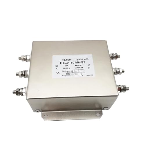 Filtro de potencia trifásico HT531-65-M6-G3 65A para supresión de armónicos