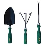 Zamia Gardening Tools Set of 3 | Trowel, Cultivator and Weeder | Beginners Kit for Home Gardening