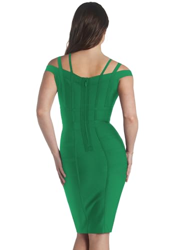 Image of Hybrid & Company Women's Elegant Bandage Dress | Stretch fabric, flattering bodycon fit, elegant silhouette, suitable for cocktail parties, events, and special occasions