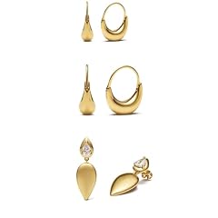 Thick pendant earrings