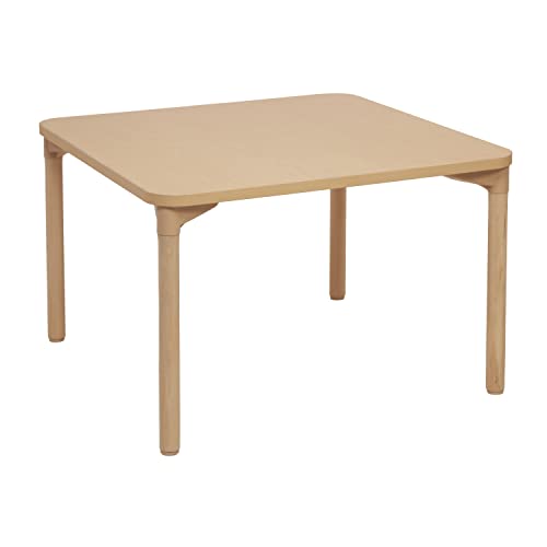 FDP Square All-Purpose Children's Activity Table (36 x 36 inch) with 22 inch Wood Legs for Grade-schoolers Easy Clean Maple Laminate Tabletop, Great for Kid's at Home Playroom, Classroom, 14309-MPMG by Factory Direct Partners - Used condition - US$104.03