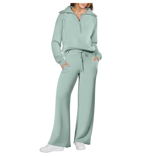ANRABESS Oversized Sweatshirt and Sweatpants Set