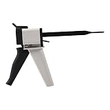 Ausla Pistolet Distributeur Dentaire, Mélangeur de Cartouches Universel, Plastique Noir et Blanc, Ratio 1:1/2:1, 50ml, pour Impression Dentaire et Silicone