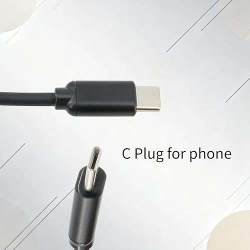 U94 PTT Adapter for Tactical Headset Compatible with Type-C Plug of Mobie Phone,Spring Coil Design,Military or Civilian Ver (Cilivian Version PTT) by COMBATGEAR - Image 2