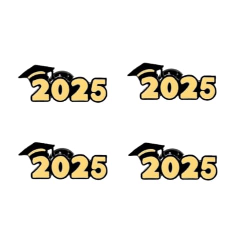 Image of 1-5Pcs 2024 Graduation Gifts Pins for Women Men Class of 2024 Graduation Gifts Badges Button Lapel Pin for High School College Teacher Student-2025 5Pcs-5