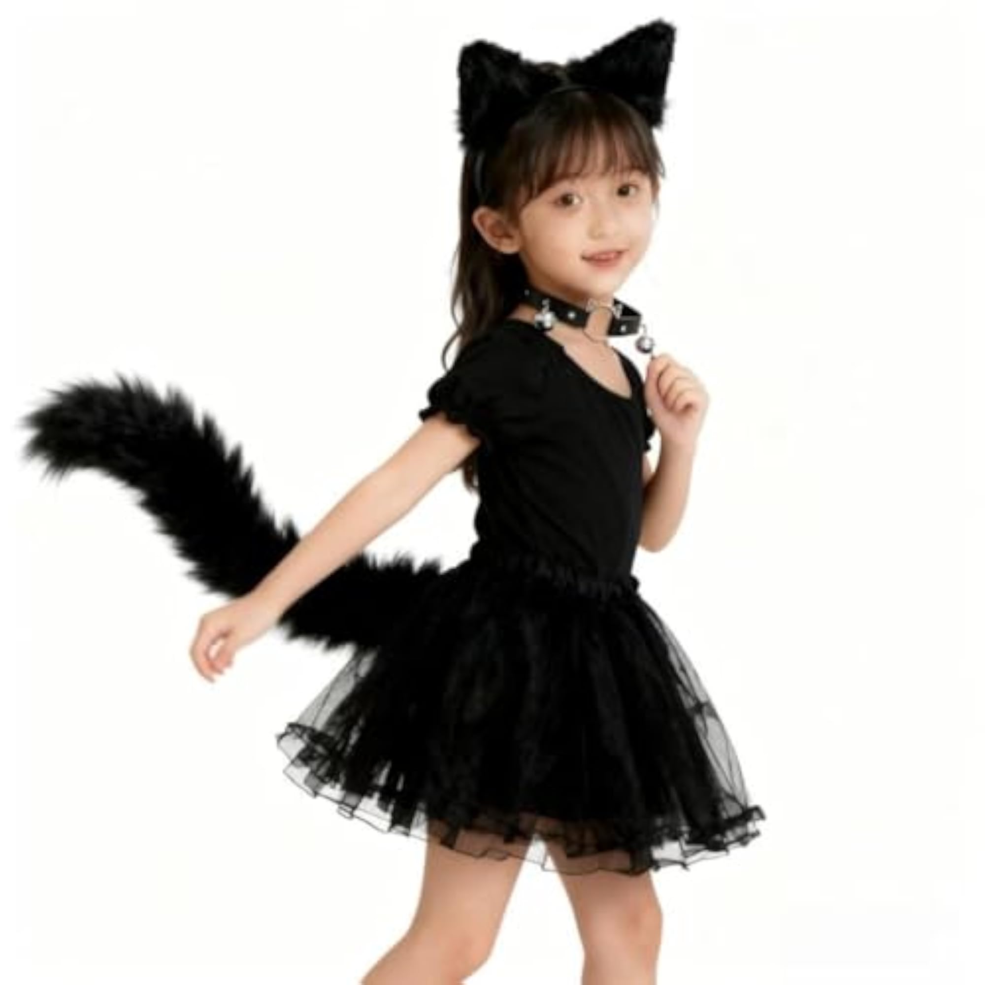 3Pcs Animals Ears and Tail Plush Headband Set
