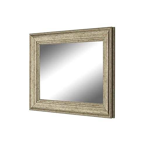 Hitchcock Butterfield 38.75" X 38.75" Square Bolshoi Distressed Traditional Vintage Gold Bathroom Mirror, Vanity Mirror, Wall Mirror, Accent Mirror, Decorative Mirror #TOP3