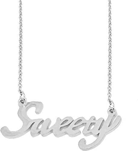 Letter Locket Pendant Necklace 
