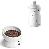 Y YHY Cat Water Bowl & Treat Jar