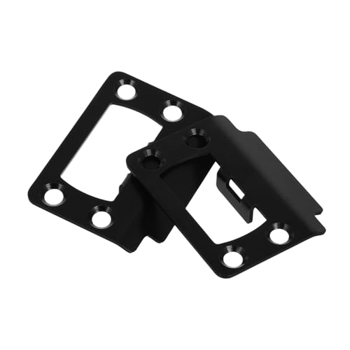 Abaodam Plaque De Renfort Pour Pêne Dormant De Porte Plaque Arrière De Bouton Acier Inoxydable Rallonge De Gâche Intérieure Et Extérieure Réparation Et Sécurité Pour Serrure De