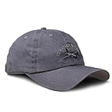 Vintage Washed Hat C-130 I'd Rather Be Flying Embroidery Cotton Dad Hats for Men & Women Buckle Closure Grey