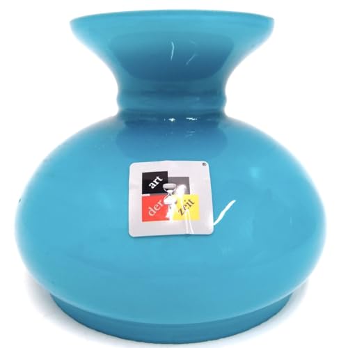 Petroleumlampenschirm 130 161 137 mm Glas türkis Vestaschirm Ersatzglas Öllampe
