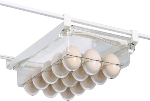 MLordoarf Retráctil Cajones De Frigorífico Transparentes, Cajón de Organización para Nevera, Organizador Cajón Nevera Extraíble, Organizador Nevera Transparente para Huevos Fruta