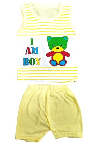 Image of Baby Boy & Girl Dress Soft Hosiery Cotton Blend T-shirt and Shorts Pack 4 T-shirt + 4 Shorts Multi colored