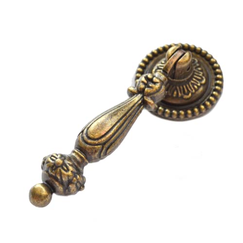 4 Pcs Decorative Bronze Drawer Pulls Vintage Copper Door Handles