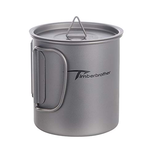 Timberbrother 450Ml Titanium Cup With Lid #TOP3