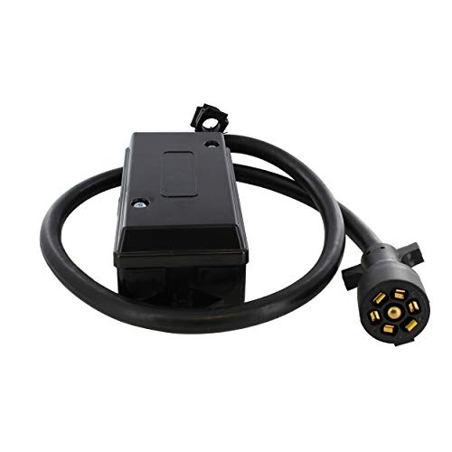 Abn 7 Pin Trailer Wiring Harness Plug Inline Trailer Cord - Roj Plug Trailer Cord With 7 Gang Junction Box And 4Ft Cord #TOP5
