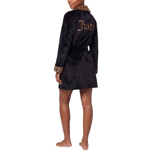 Image of Juicy Couture Women's Super Soft Luxe Plush Shawl Collar Robe