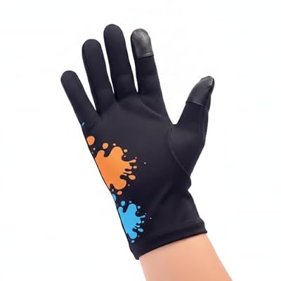 Two-Finger Artist Glove for iPad and Graphics Tablets, Black Polyester Hand Rest