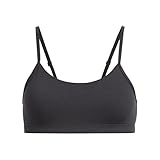 Under Armour Girls' Movement Low Impact Sports Bra, (001) Black / / Metallic Silver, Large