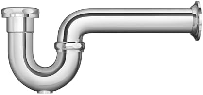 PROFLO PFPTB109 10-3/8" Adjustable Tubular P-Trap with Cleanout (1-1/2" X 1-1/2" Semi-Cast Connections) - Chrome