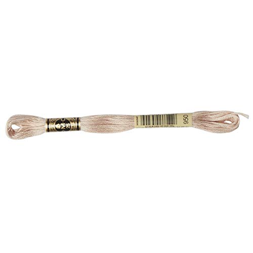 Image of DMC 25 Thread Embroidery Thread 12 Bundles #950 Brown DMC25B