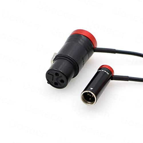 Uonecn Low-Profile 3 Pin Mini XLR TA3M Male to XLR 3 Pin Female Audio Cable for Canon C70, BMPCC 4K 6K Pro Camera Video Assist 36 cm - Image 2