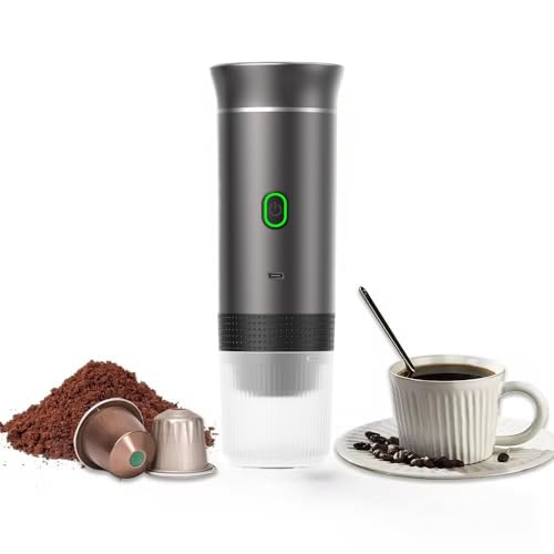 AOPIPI �|�[�^�u���R�[�q�[�}�V�� �~�j���M���G�X�v���b�\�J�v�Z���}�V���A3-in-1�}���`�@�\�AUSB�[�d���A50�t�ȏ㒊�o�\�A�ۉ��@�\�t���A�R���p�N�g�݌v�A�O�o�ɍœK (�O���[,�g���v���C������)