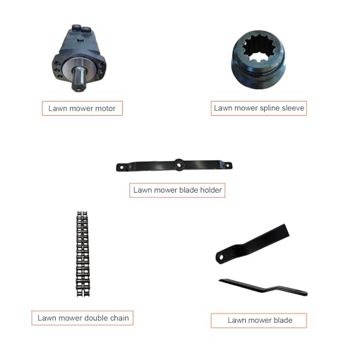 WUXIZHONGWEI 72\" Wide Skid Steer Rotary Mowers Brush Cutter Attachment - 66\" Cutting Width, 3\" Dia Material Cut, 2 Bi-Directional Blades