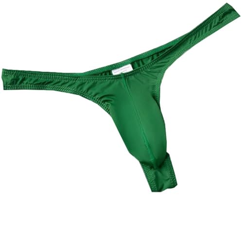 Faringoto Tanga transparente sin costuras para hombre, tanga en T para hombre, Guy en tanga G, hombre con tanga, verde, XXL