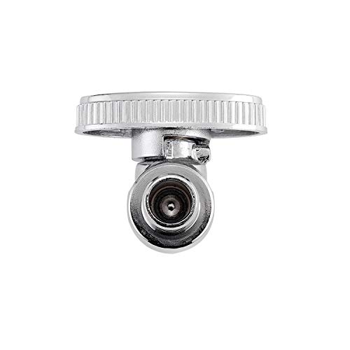Litorange 10 Pack Premium LF Brass 1/2 Inch Pex x 3/8 Inch OD Compression Quarter Turn Straight Stop Valve