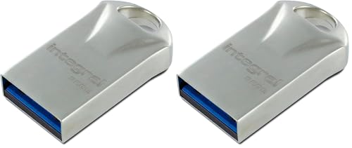 Image of Integral 32GB USB Memory 3.0 Flash Drive Fusion Metal Casing up to 70MB/s (Pack of 2)