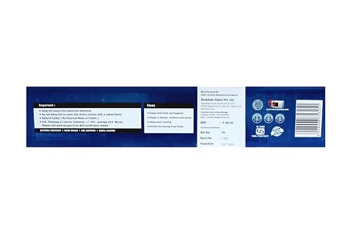 Image of Freshee Aluminium Foil for Wrapping Food 22mtrs Silver Foil Roll Disposable Foil for Food Parcel 66000sqcm, Pack of 2